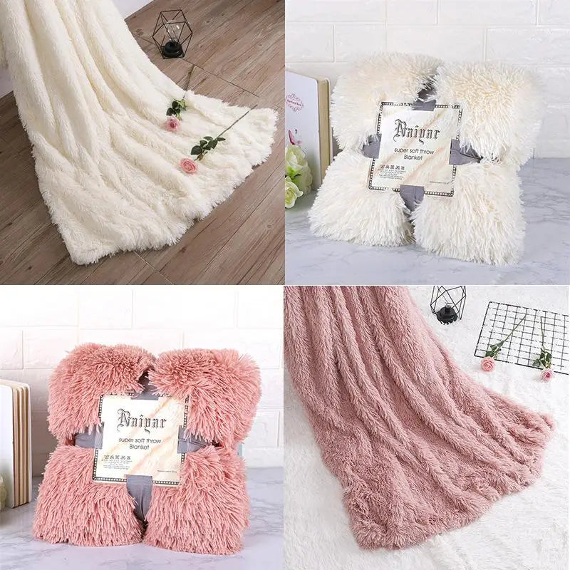 Soft Fuzzy Fur Faux Blanket