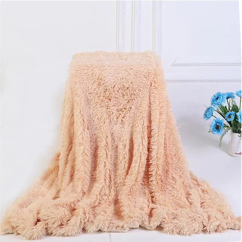 Soft Fuzzy Fur Faux Blanket