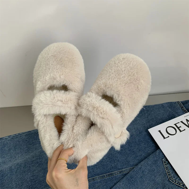 Fluffy Cotton Slippers