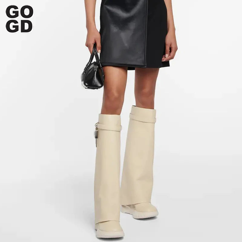 Lock Y2k Knee Boots