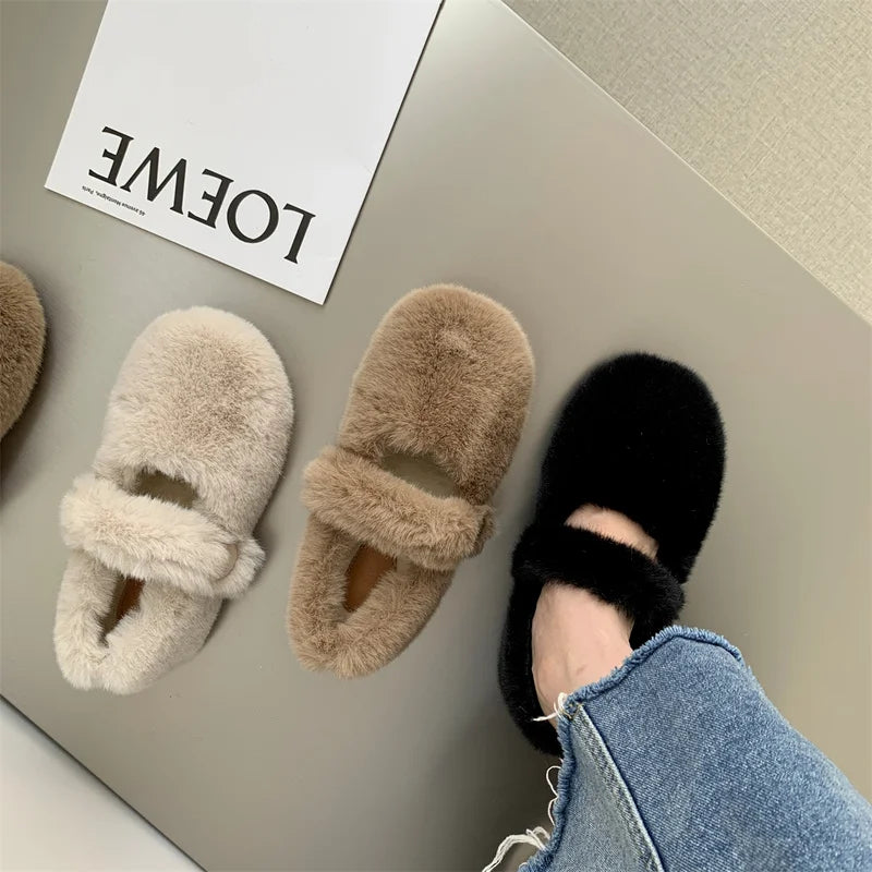 Fluffy Cotton Slippers