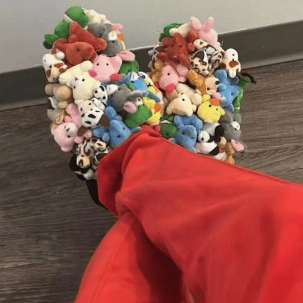 Teddy Bear Plush Slippers