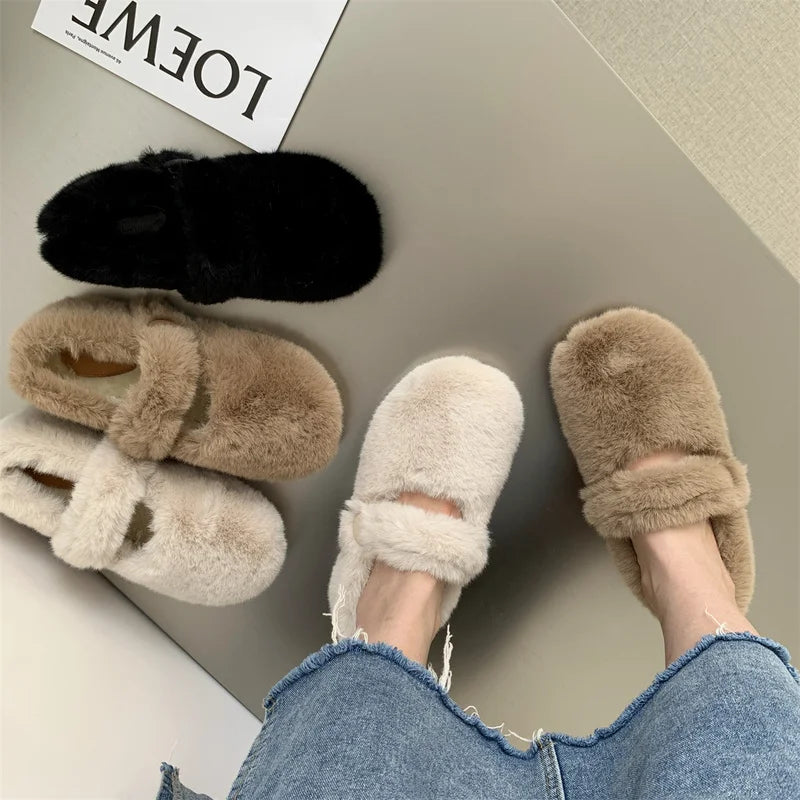 Fluffy Cotton Slippers