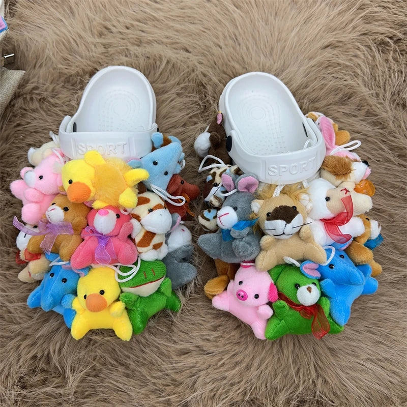 Teddy Bear Plush Slippers